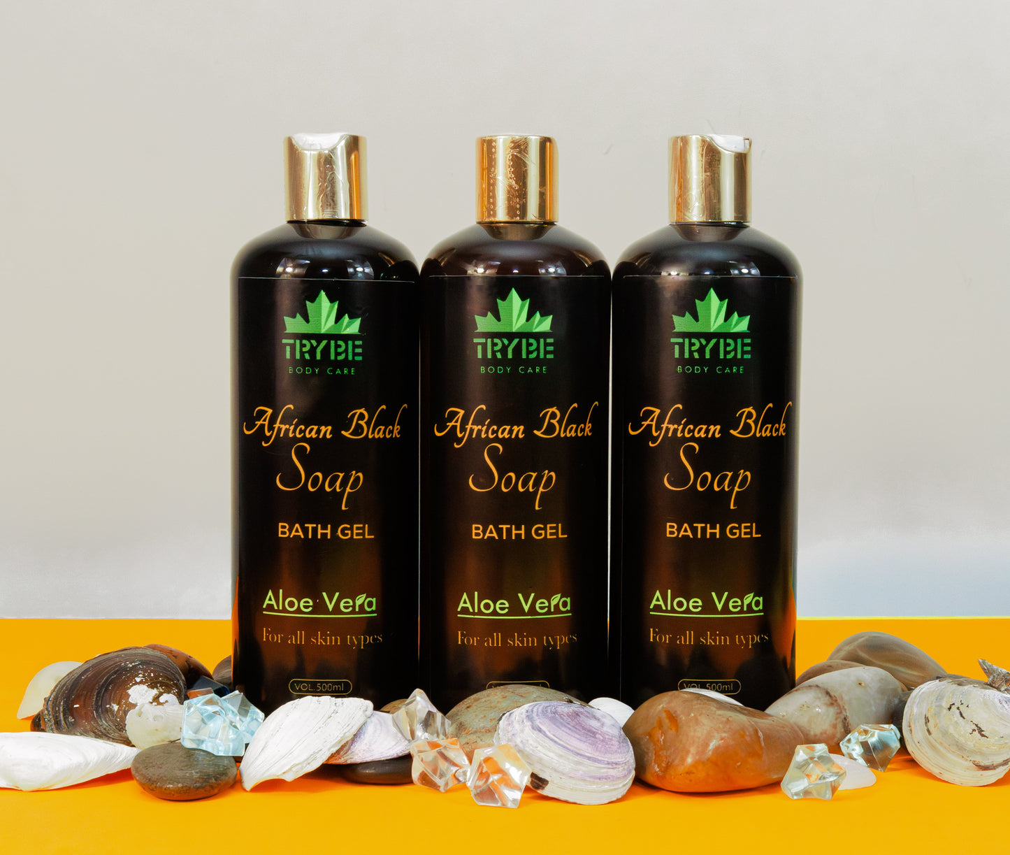 Trybe African Black Soap Bath Gel - Aloe Vera