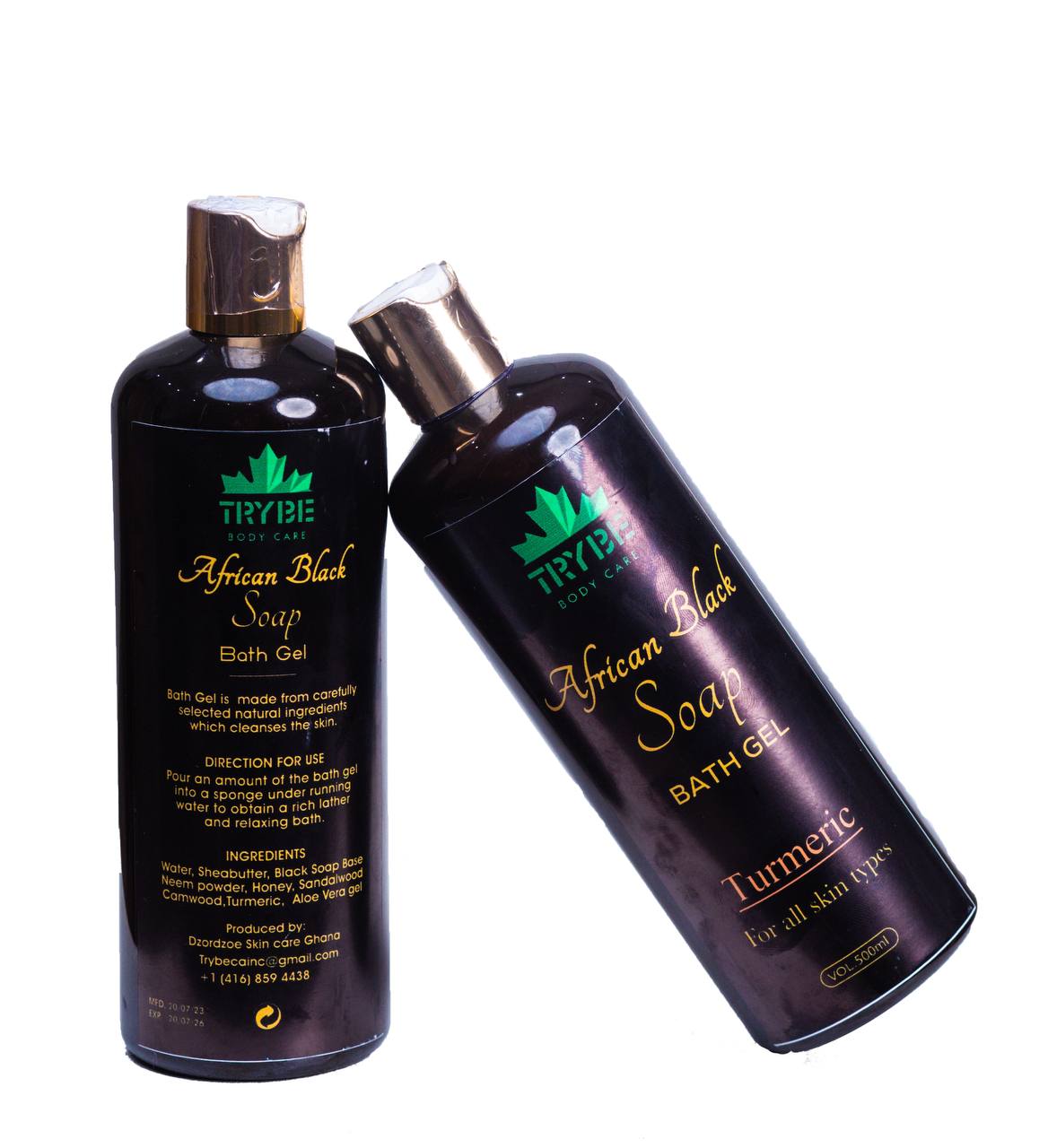 Trybe African Black Soap Bath Gel - Aloe Vera